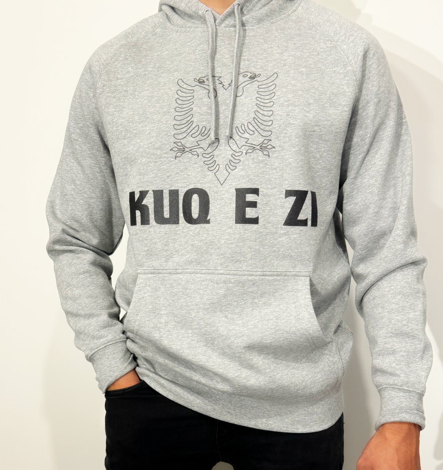 Grey KUQ E ZI Hoodie