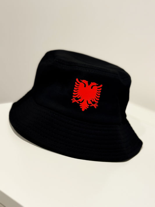 Black & Red Bucket Hat